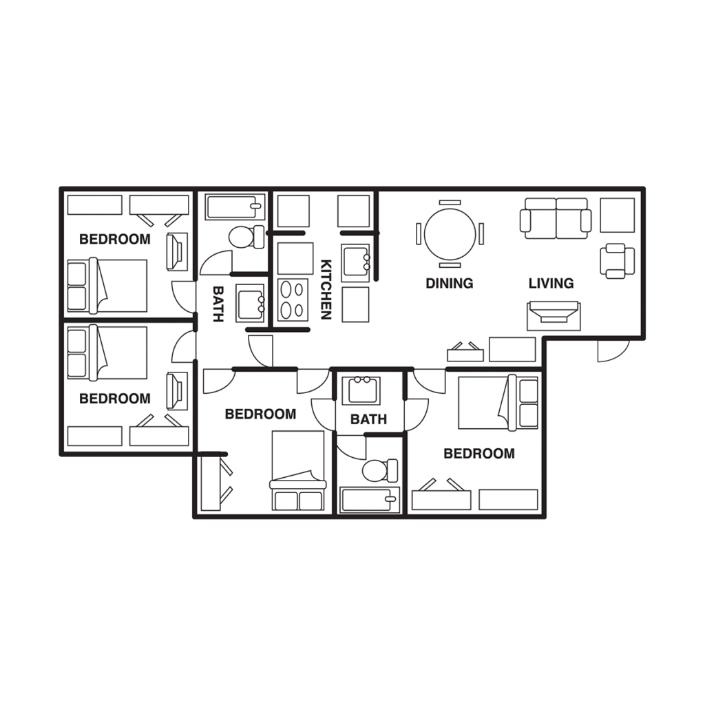 Ballpark North; student apartments with individual leasing in Austin, Texas near UT University of Texas and Austin Community College; one two four bedroom apartment homes
